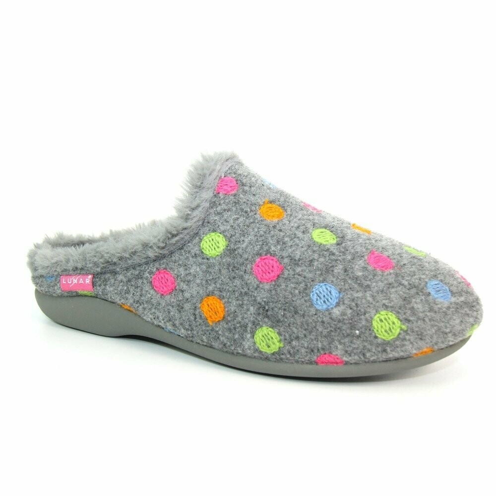 Bernice Grey Mule Slipper