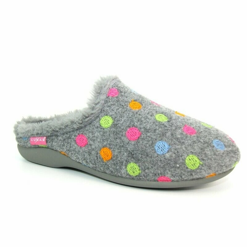 Bernice Grey Mule Slipper