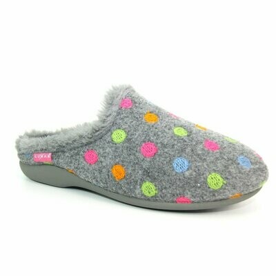 Bernice Grey Mule Slipper