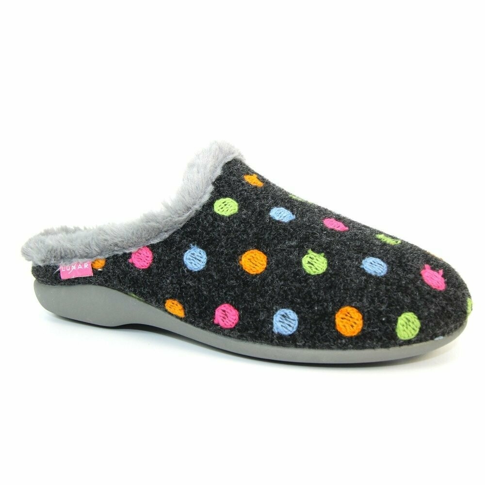 Bernice  Black Mule Slipper