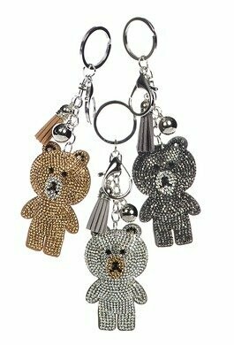 Crystal Bear Keyring