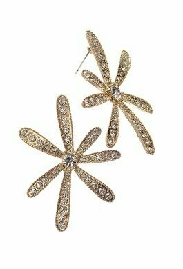 Firework Burst Studs -Gold