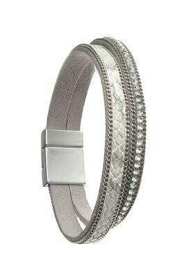 Grey/Clear Bracelet