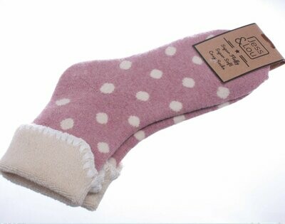 Cosy Cuff Socks with Large Spots