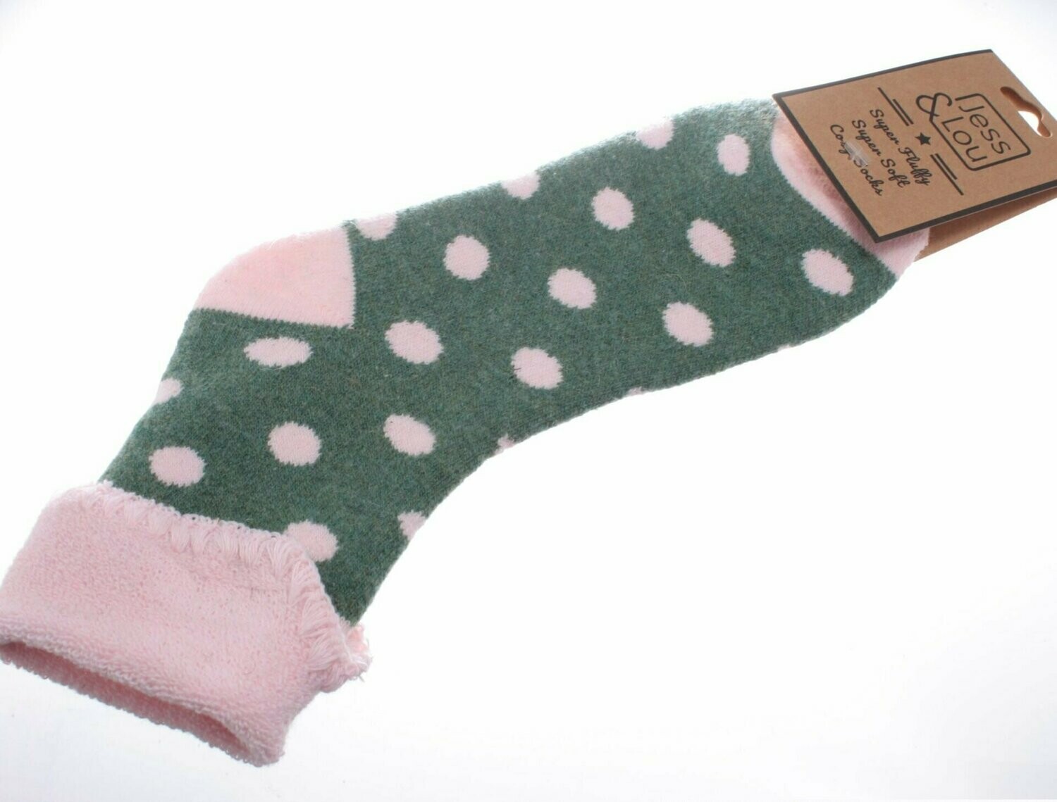 Cosy Cuff Socks with Large Spots