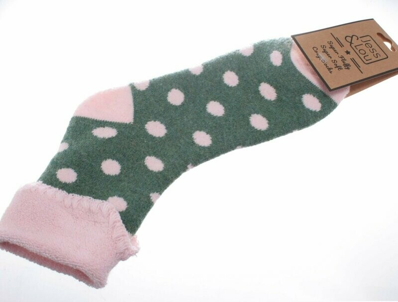 Cosy Cuff Socks with Large Spots
