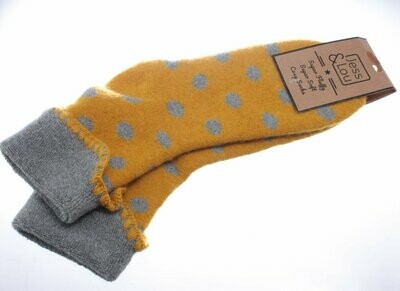 Cosy Cuff Socks with Large Spots