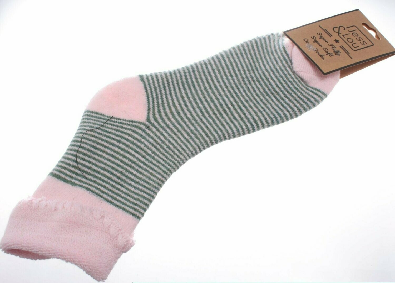 Cosy Cuff Socks with Stripes