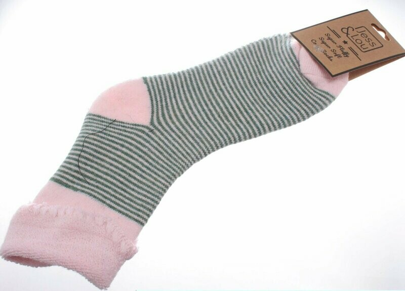 Cosy Cuff Socks with Stripes