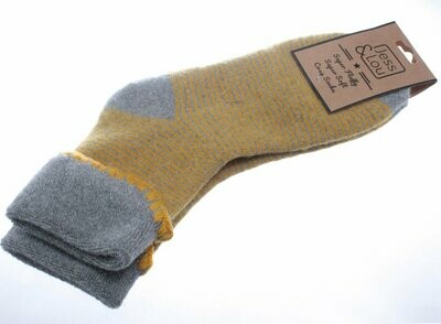 Cosy Cuff Socks with Stripes