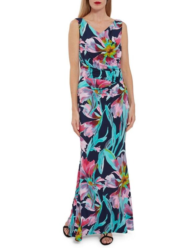 Gusta Floral Jersey Maxi Dress