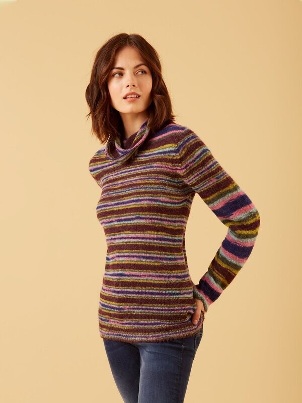 Purple Stripe Jumper