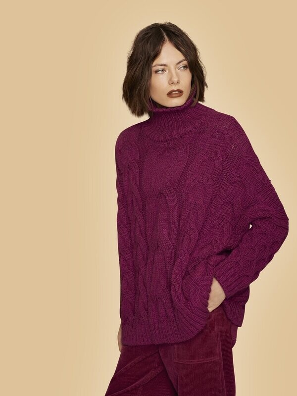 Purple Knitted Jumper