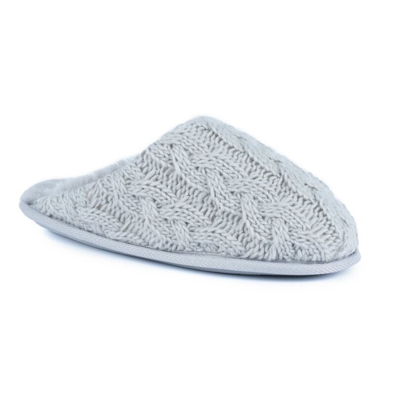 Vixon Grey Knit Slipper