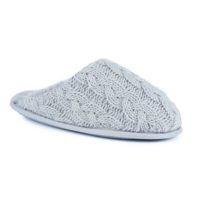 Vixon Grey Knit Slipper