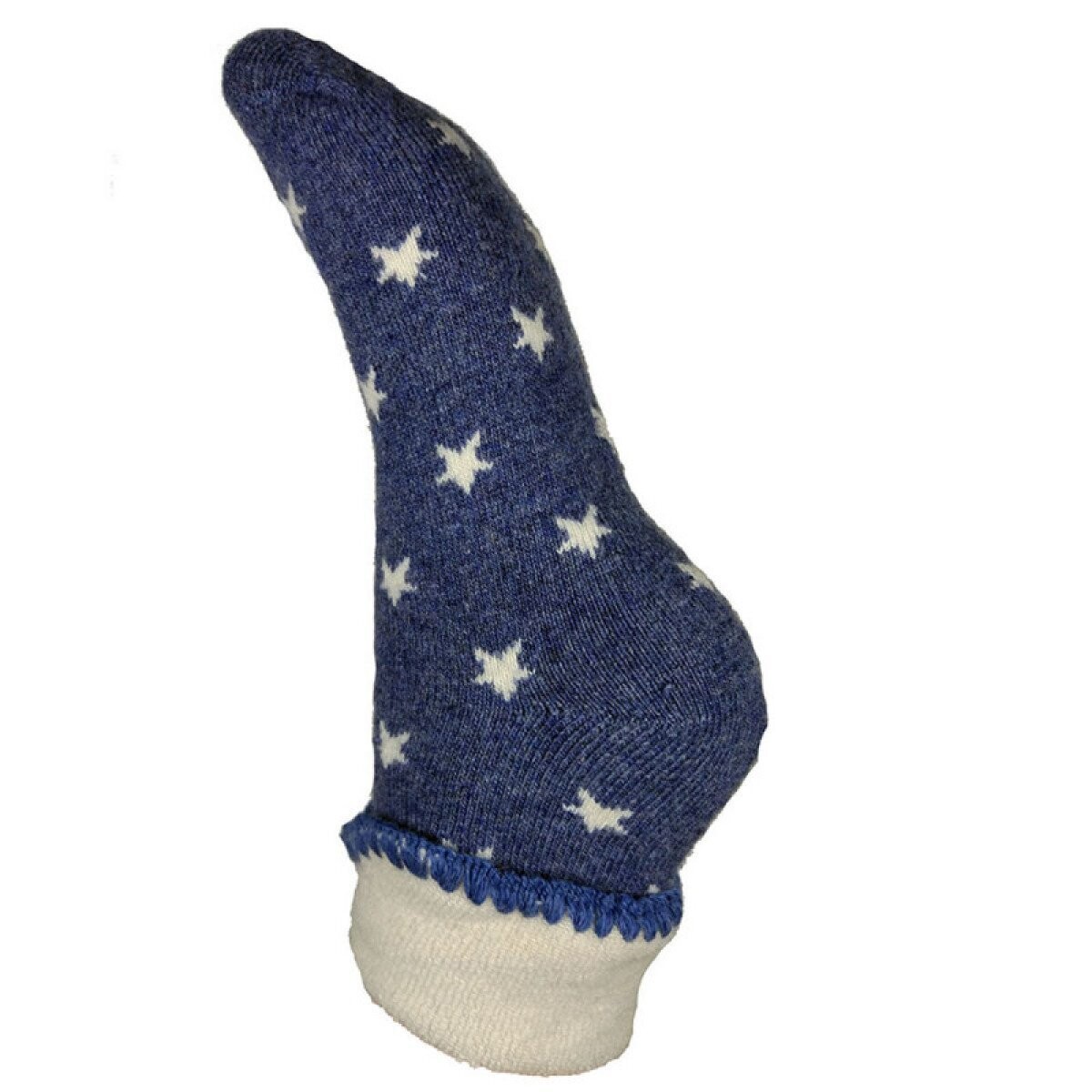 Blue Star Cuff Socks