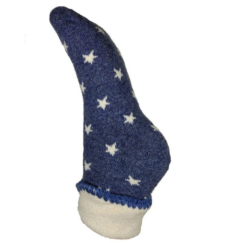 Blue Star Cuff Socks