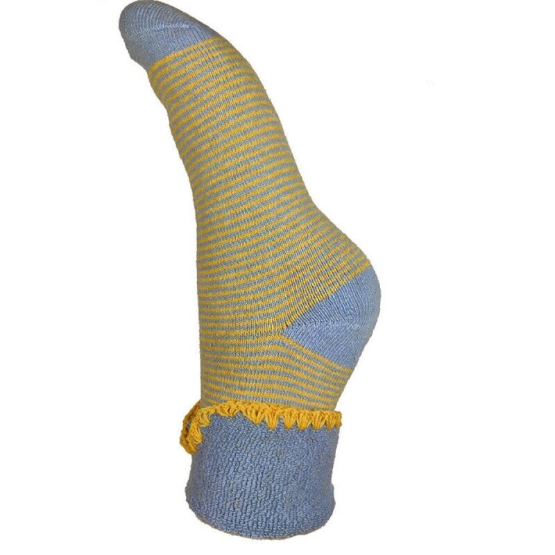 Blue And Yellow Stripe Socks