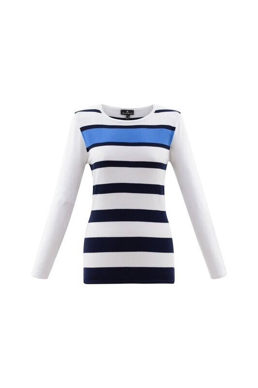Stripe Jumper- Navy