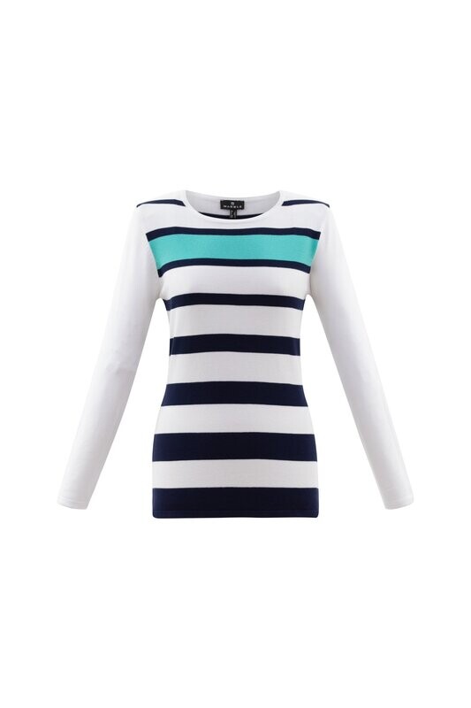Stripe Jumper- Light Blue