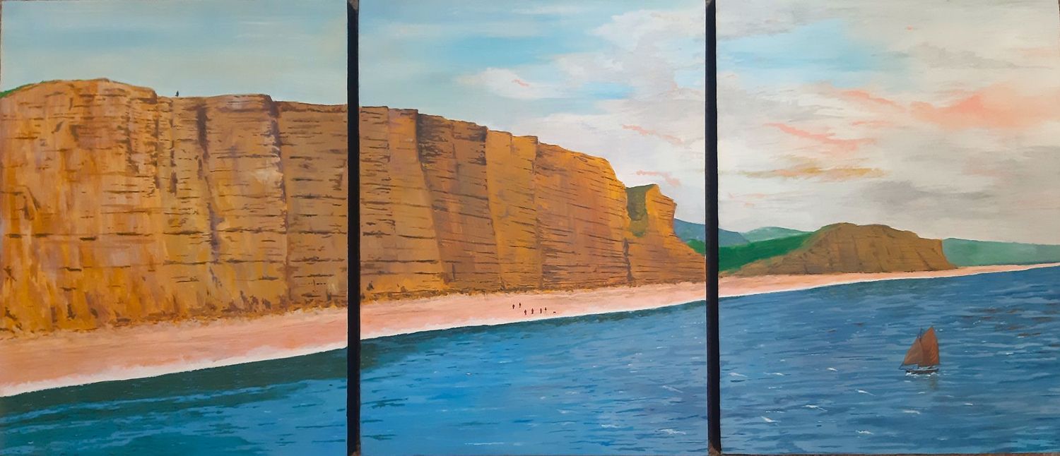 East Cliff West Bay (Original Artwork)