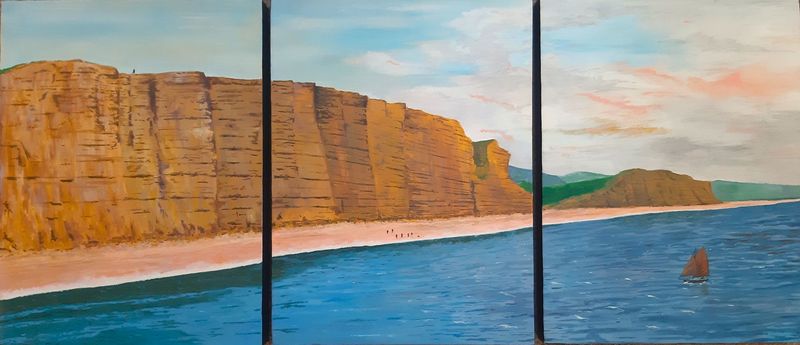 East Cliff West Bay (Original Artwork) East Cliff West Bay (Original Artwork)