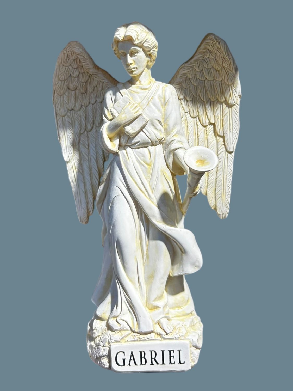 ARCHANGE GABRIEL STATUE BLANCHE 7"