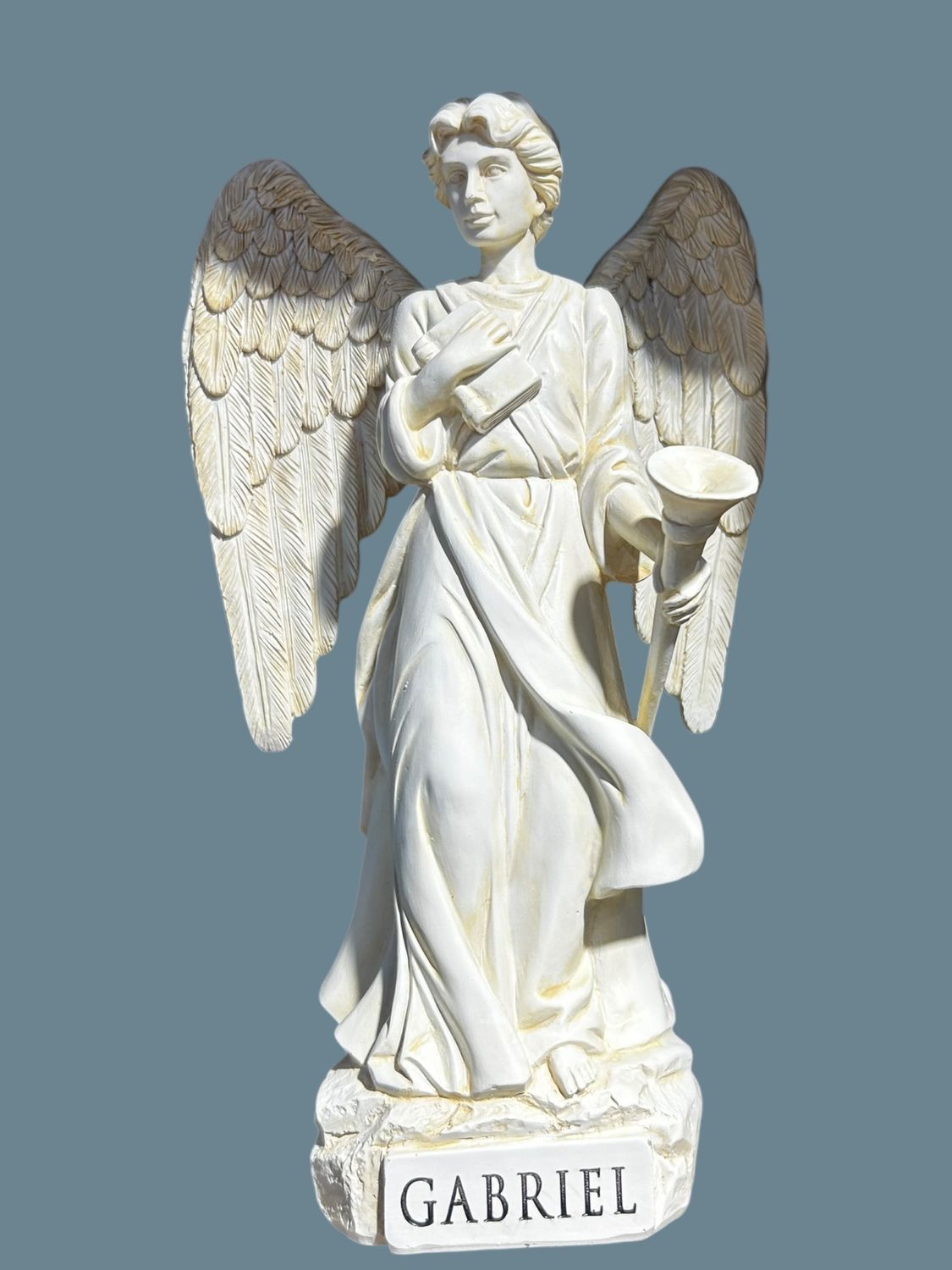 ARCHANGE GABRIEL STATUE BLANCHE 9"