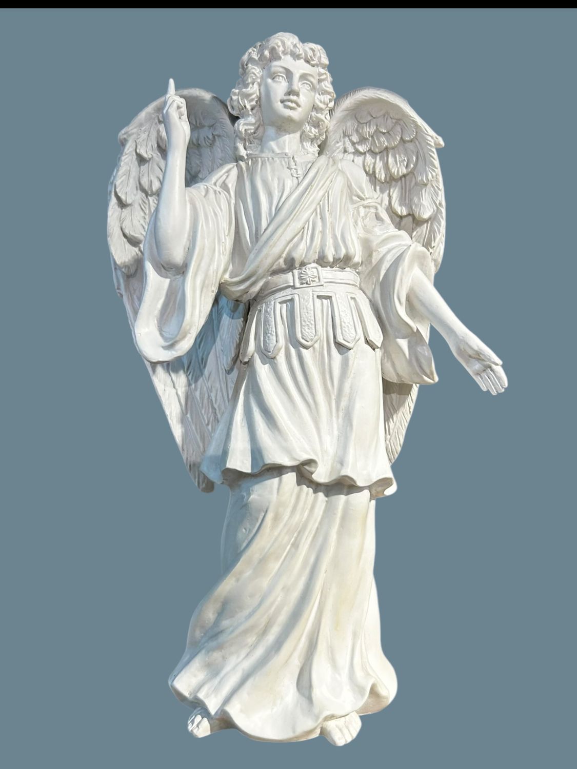 ARCHANGE RAPHAEL STATUE BLANCHE 9"