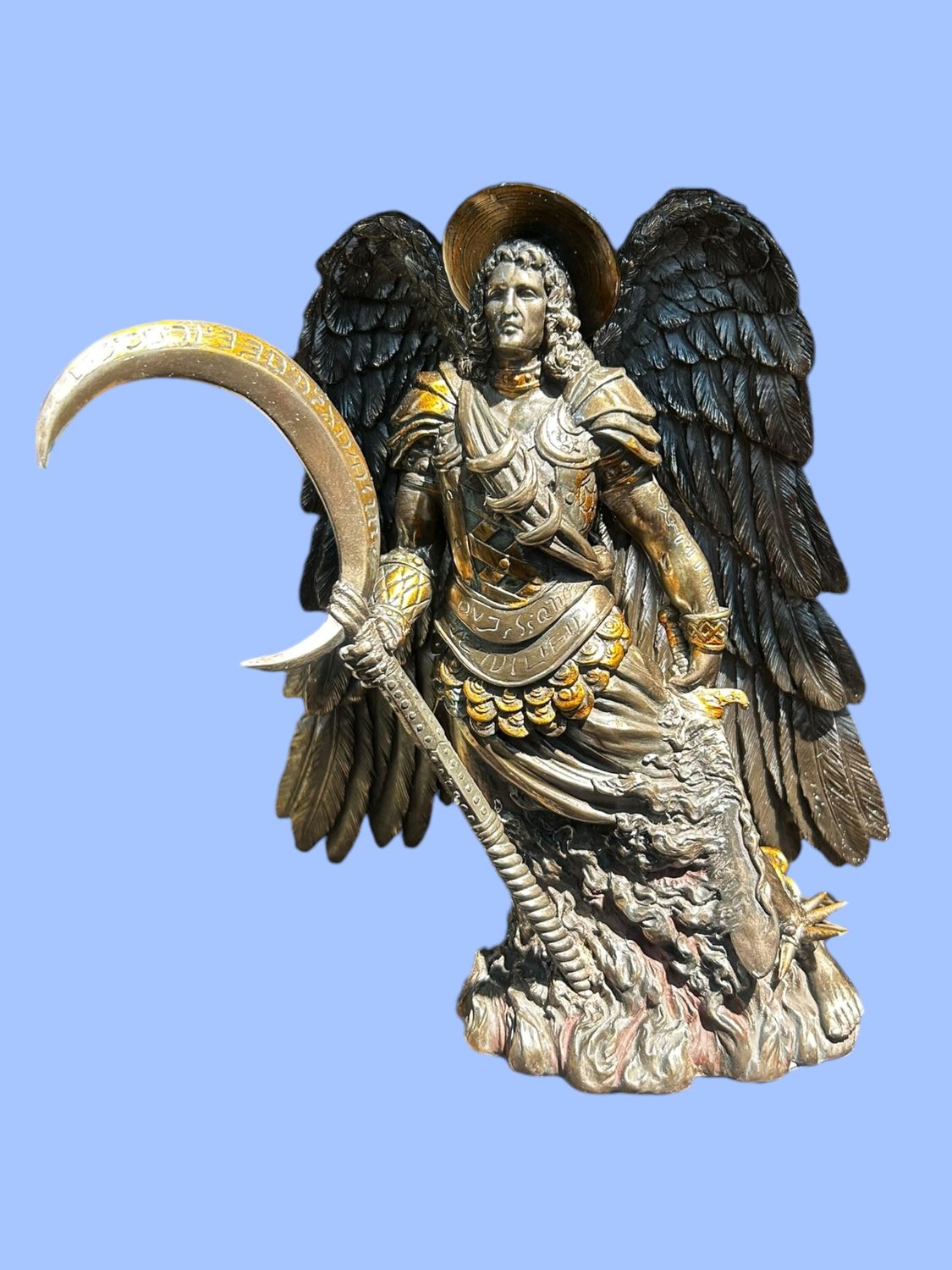 ARCHANGE GABRIEL STATUE POLYRÉSINE XL 10"