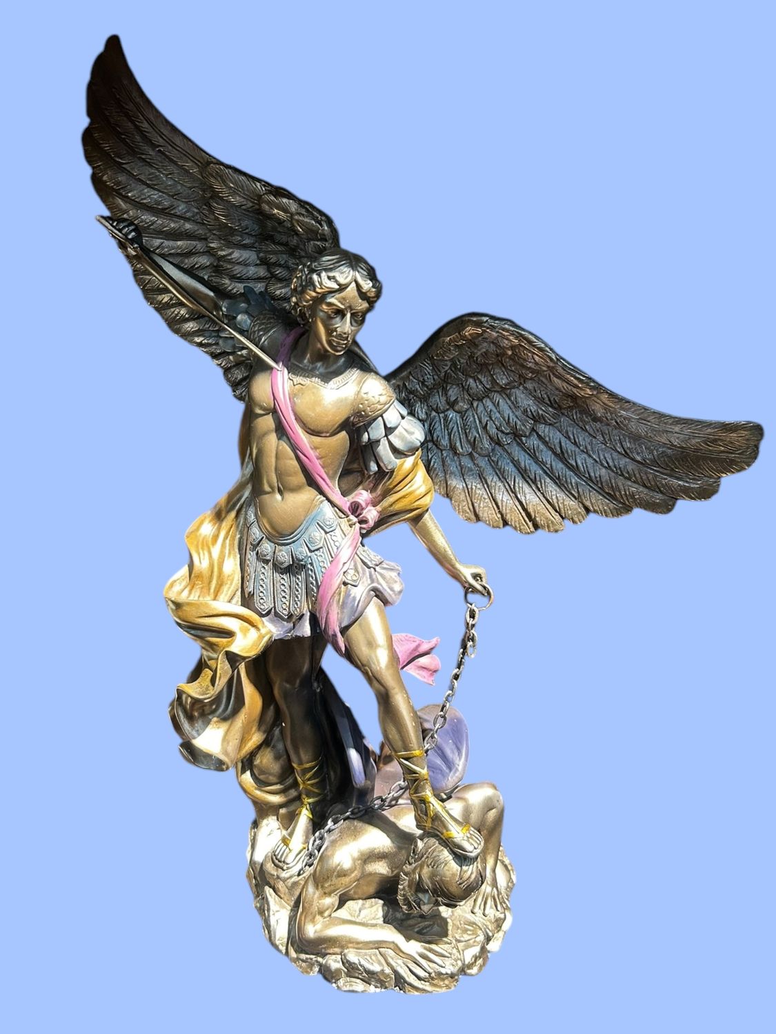 ARCHANGE MICHAEL STATUE XL 14 3/4"