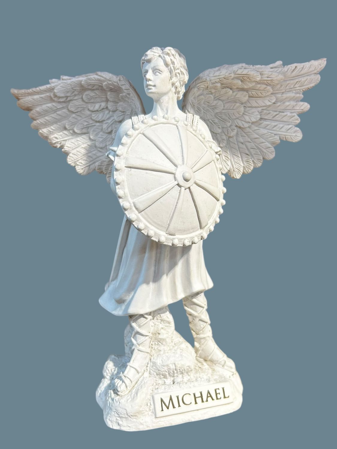 ARCHANGE MICHAEL STATUE BLANCHE 7"