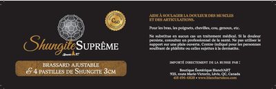 BRASSARD AJUSTABLE + 4 PASTILLES SHUNGITE SUPRÊME