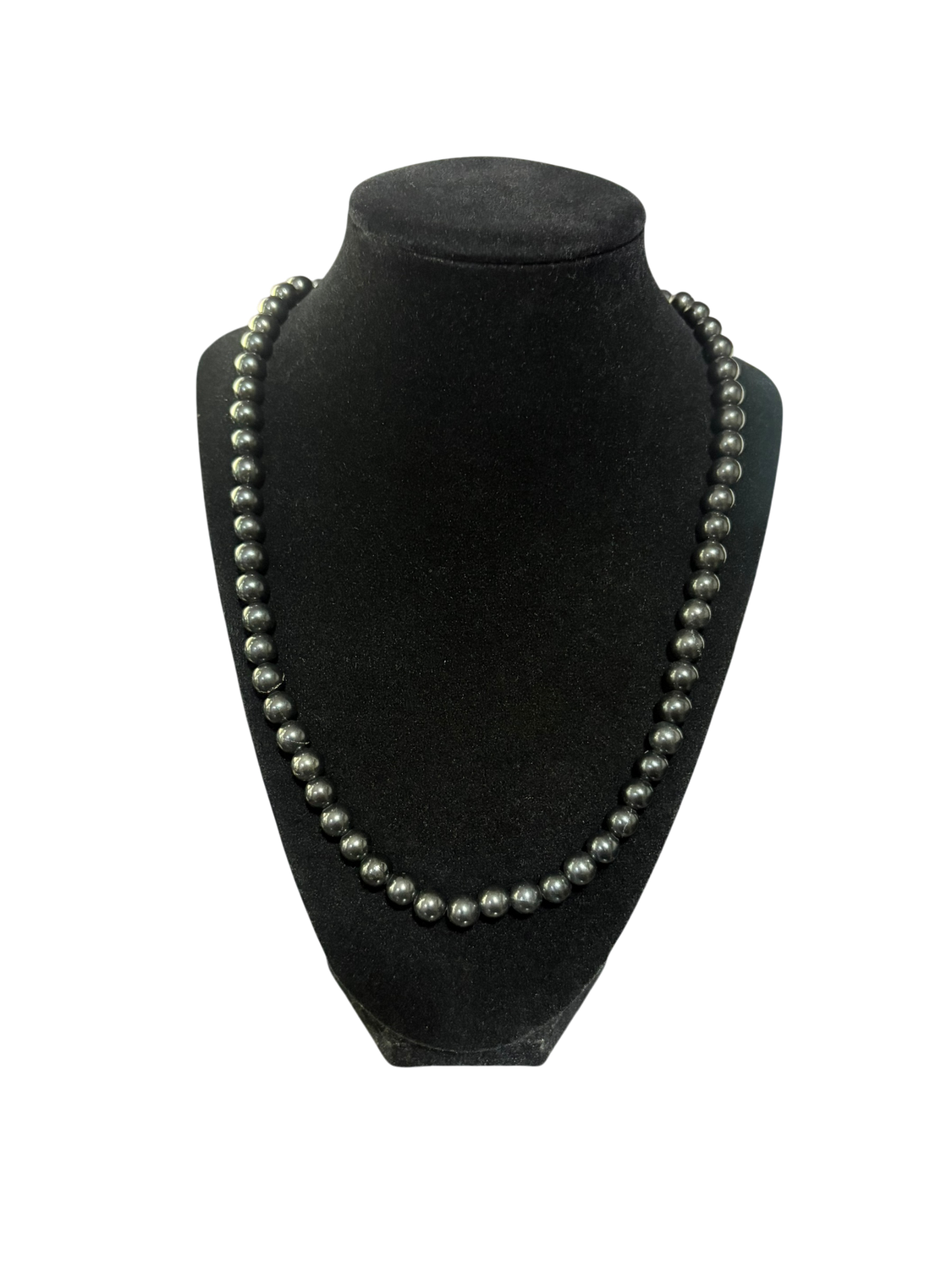 COLLIER SHUNGITE 8mm - GRAND 22"