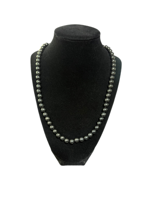 COLLIER SHUNGITE 8mm - GRAND 22"