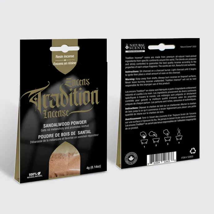 ENCENS EN RÉSINE TRADITION POUDRE DE BOIS DE SANTAL