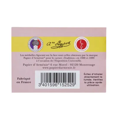 PAPIER D'ARMÉNIE - ROSE