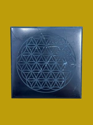 SHUNGITE BASE 10cm FLEUR DE VIE
