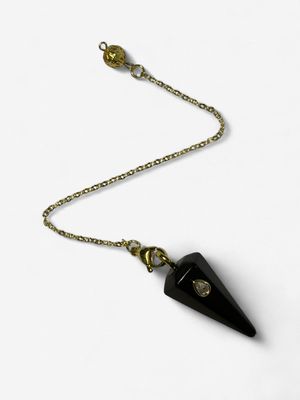 PENDULE POINTE DORÉE + ZIRCON