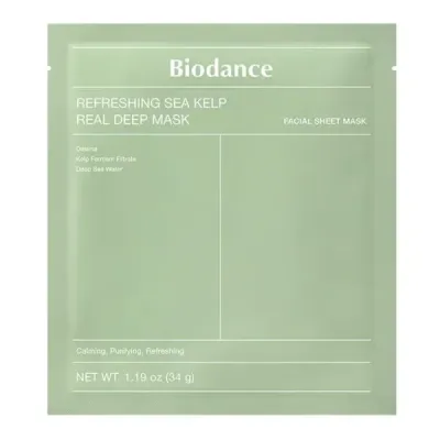 (Biodance) Refreshing Sea Kelp Real Deep Mask 1ud, 34gr (Biodance) Refreshing Sea Kelp Real Deep Mask 1ud, 34gr