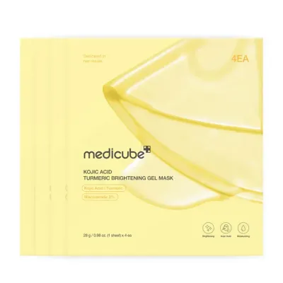(Medicube) KOJIC ACID TURMERIC BRIGHTENING GEL MASK(28g*4ea) (Medicube) KOJIC ACID TURMERIC BRIGHTENING GEL MASK(28g*4ea)