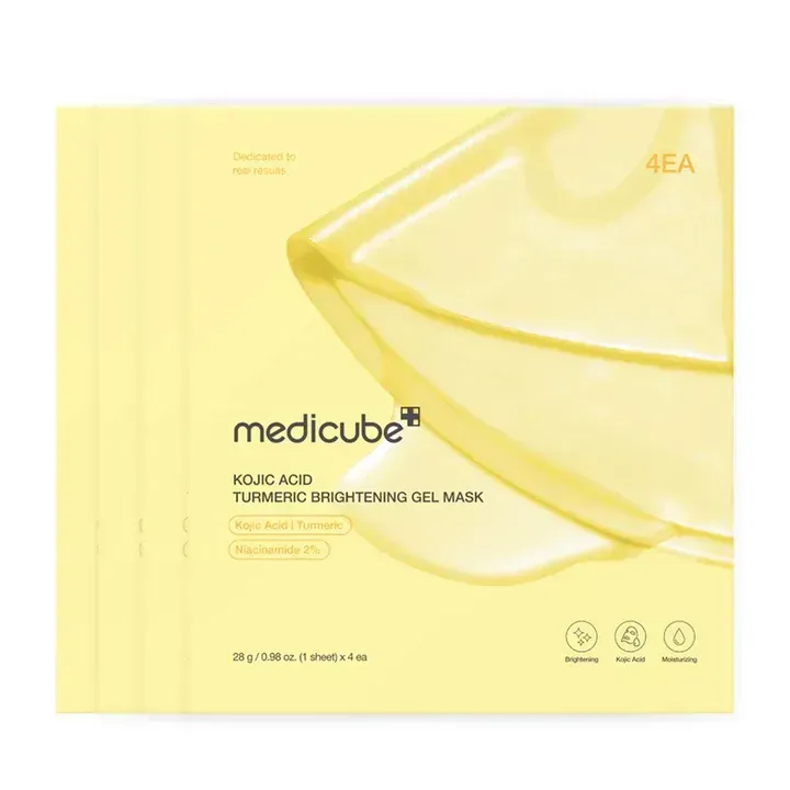 (Medicube) KOJIC ACID TURMERIC BRIGHTENING GEL MASK(28g*4ea) (Medicube) KOJIC ACID TURMERIC BRIGHTENING GEL MASK(28g*4ea)