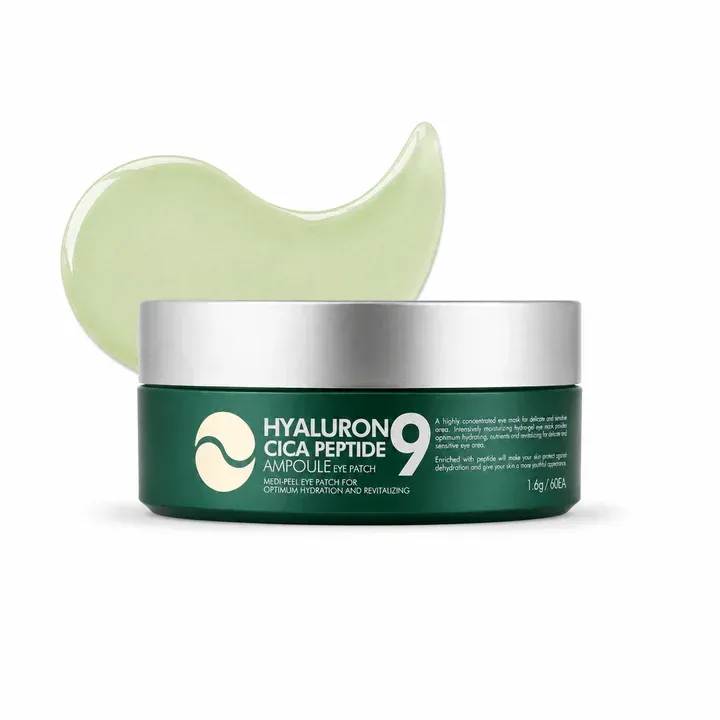 (MEDI-PEEL) Hyaluron Cica Peptide 9 Ampoule Eye Patch, 60 parches (MEDI-PEEL) Hyaluron Cica Peptide 9 Ampoule Eye Patch, 60 parches