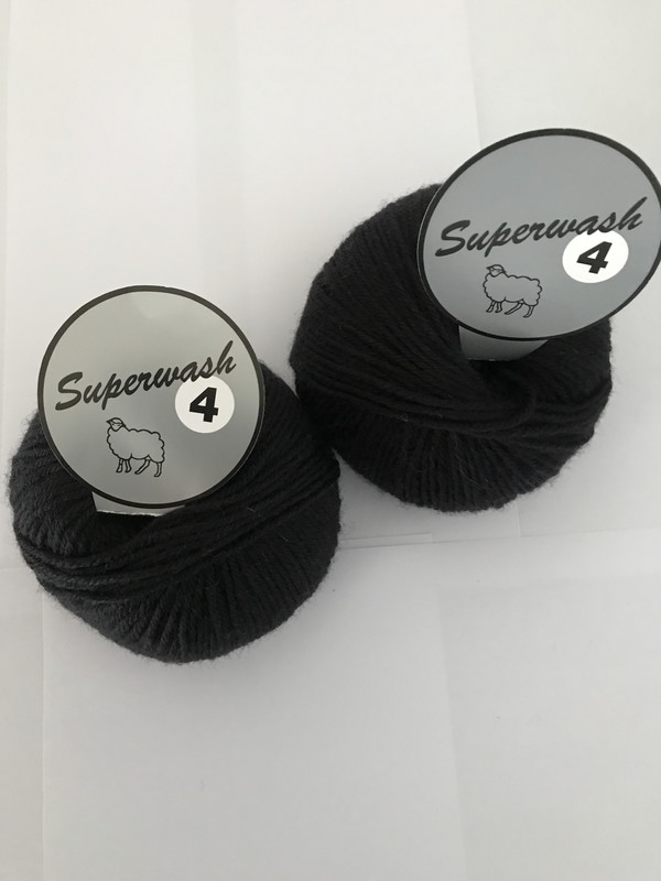 Superwash 4 zwart kleur 001