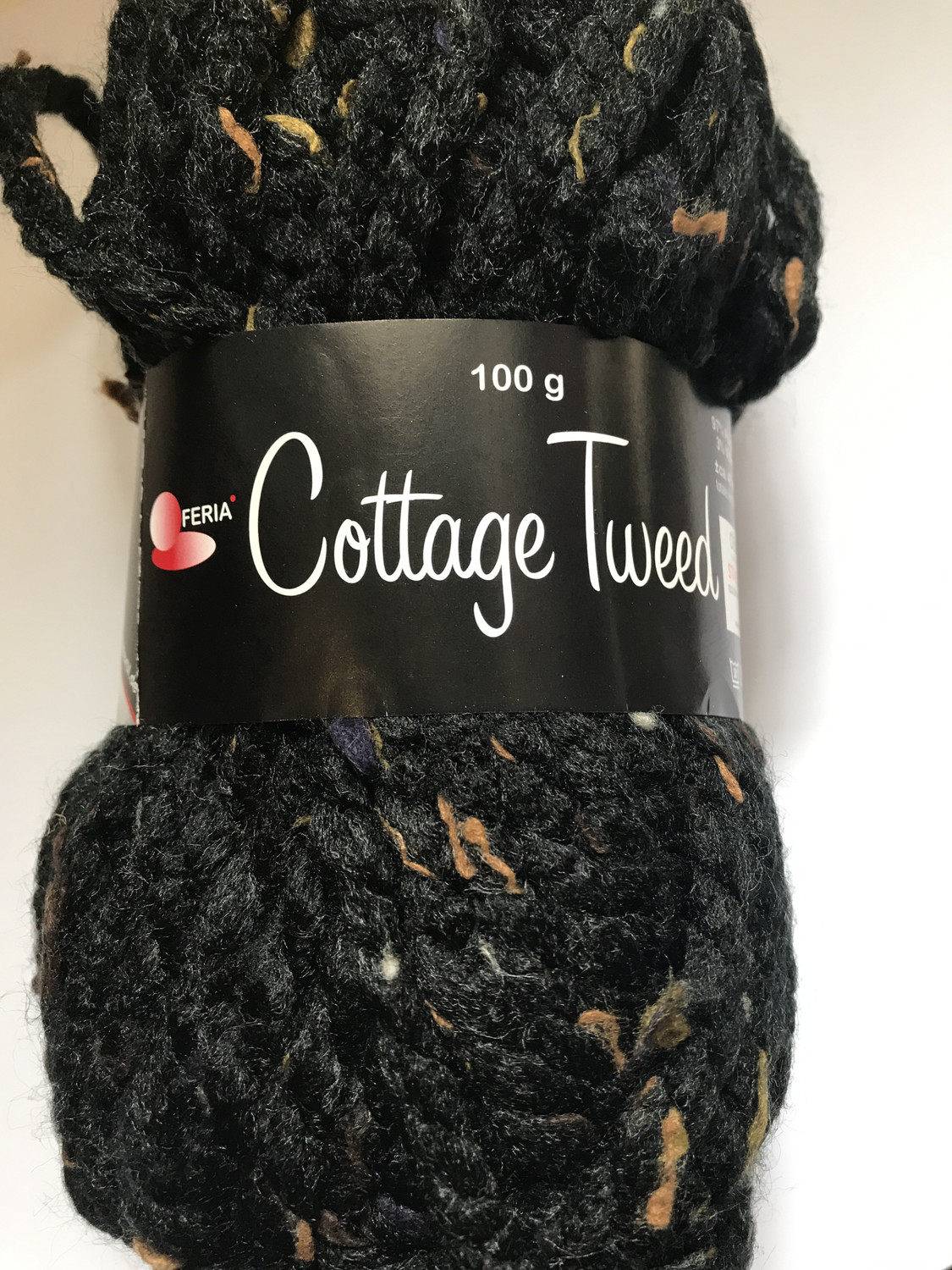 Cottage Tweed Black