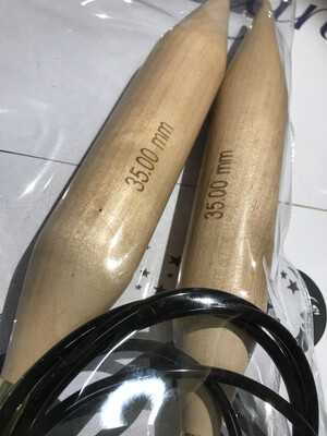Bamboo circular Knitting Needles 35.00 mm