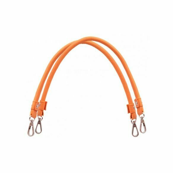 KnitPro Tasbeugels kunstleder orange 1x2st