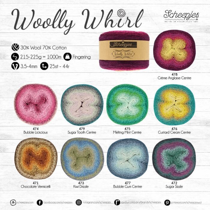 Scheepjes Woolly Whirl 471 Chocolate Vermicelli