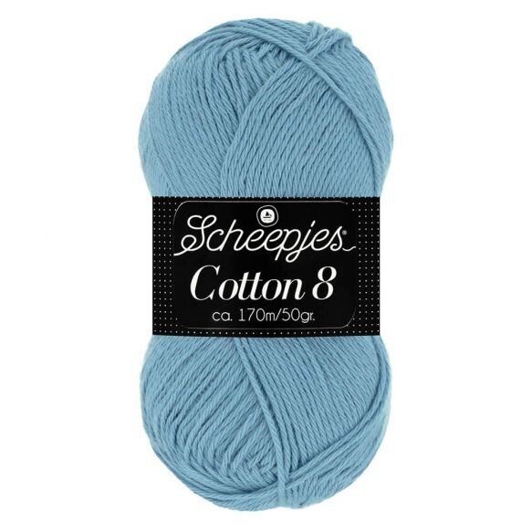 Cotton 8 711 blauw