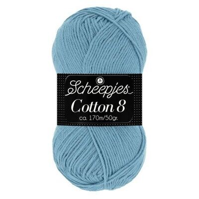 Cotton 8 711 blauw